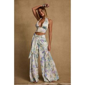 12th Tribe Picasso Blue Abstract Pants NWT!